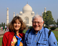 Carol and John at Taj Mahal