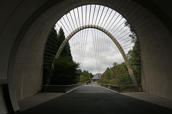 Miho Museum:  Tunnel Exit, Looking Towards Museum Entrance