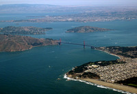 Golden Gate from Airplane, Heading for Japan