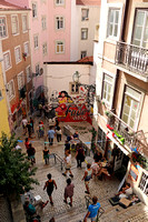 Lisbon:  Mouraria Quarter Street Scene