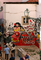 Lisbon:  Mouraria Fado Wall Painting