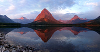Swiftcurrent Lake, Early Morning Panorama