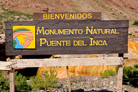 Hot Springs at Puente del Inca in Argentina