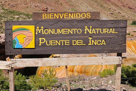 Hot Springs at Puente del Inca in Argentina