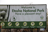 Etosha National Park Entrance Sign