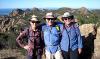 Carol, John, and Mona on Sandstone Peak