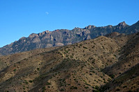 Moon Rise Over Boney Mountain Ridge