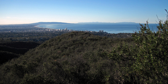 View of Santa Monica from Backbone Trail