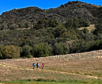 Carol, Mona and Connie on Backbone Trail Approaching Trippet Ranch