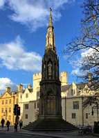 Arrival in Oxford, England:  Martyrs Memorial