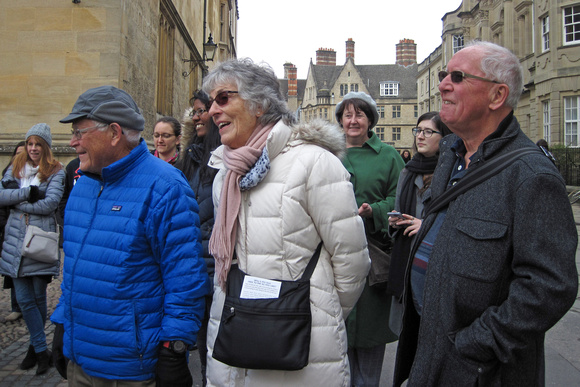 John, Jenny and David on Oxford Walking Tour