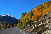 Fall Colors on the Drive to Little Lakes Valley Trailhead