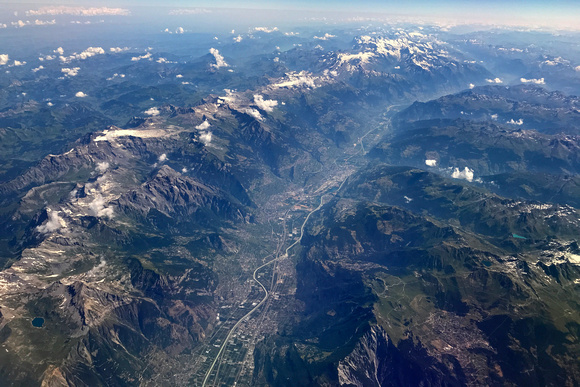 Aerial View of the Swiss Alps East of Lac Leman, Including Les Diablerets