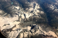 Aerial View of the Matterhorn, Zermatt, Dent Blanche and Weisshorn
