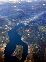 Aerial View of Lago d'Iseo, With Monte Isola
