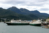 Two UnCruise Ships at Juneau Dock