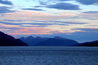 Leaving Juneau at Sunset