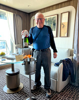 John with Seabourn Welcome Champagne