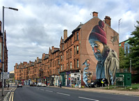 Glasgow Row Houses and Street Art
