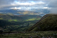 View from Ben Nevis Trail Across Glen Nevis to Loch Linnhe