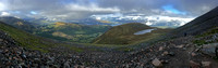 Panoramic View West From Ben Nevis Trail