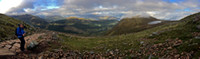 Panoramic View West from Ben Nevis Trail