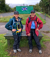 Carol and Mona, On the Trail Again Ready to Start