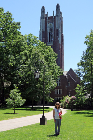 Carol in Front of Green Hall