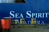 Sea Spirit at the Stanley Harbor Dock