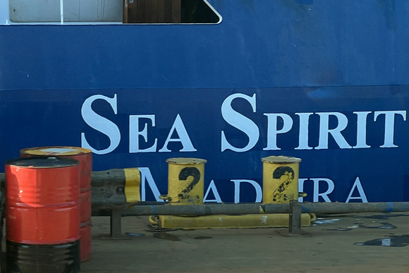 Sea Spirit at the Stanley Harbor Dock