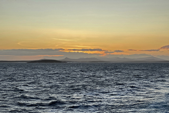 Sunset Departing Stanley, West Falkland Island