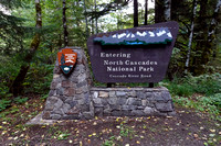 North Cascades National Park Entrance Sign