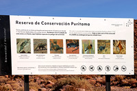 Reserva de Conservacion Puritama Sign