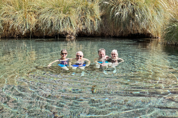 Group Photo in Puritama Thermal Pool