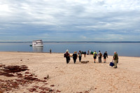 Crossing the Beach before M/Y Tucano Embarkation