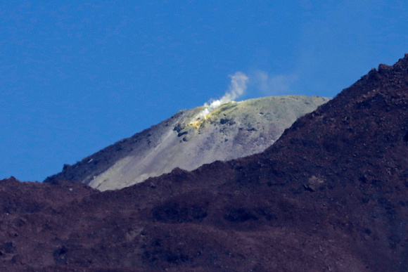 Distant Active Volcano