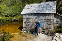Carol Photographing Crater Lake by the Boat Shed