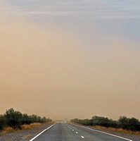 Dust Storm on Drive to Arkaba Homestead