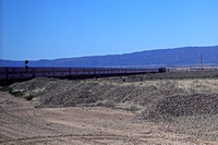 The Ghan Rounds a Bend:  Engine Seen From Our Compartment