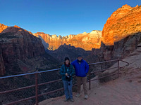 John and Carol at Zion Canyon Overlook