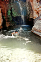 Ken Swim After Elves Chasm Waterfall Dive