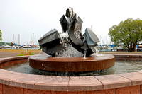 Raymond Jacobson Sculpture Fountain at Bayside Marina