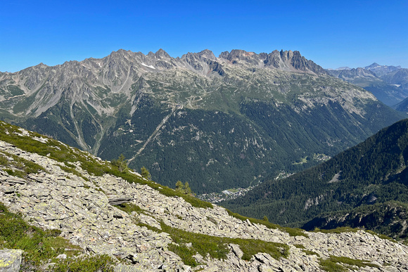Aiguilles Rouges Above Chamonix Valley