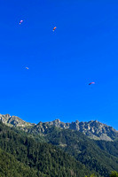 Paragliders Over Aiguilles Rouges