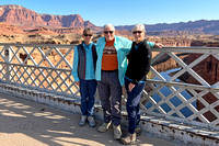 Carol, John and Anne on Navajo Bridge
