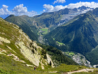 Chamonix Valley to the North, Towards Col de Balme