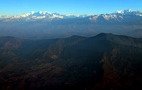 View of Himalayas, Departing Kathmandu