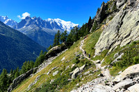 Mont Blanc Coming Into View From Our Trail