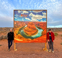 John and Anne at the Horseshoe Bend Sign