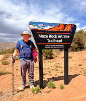 John at Maze Rock Art Site Trailhead
